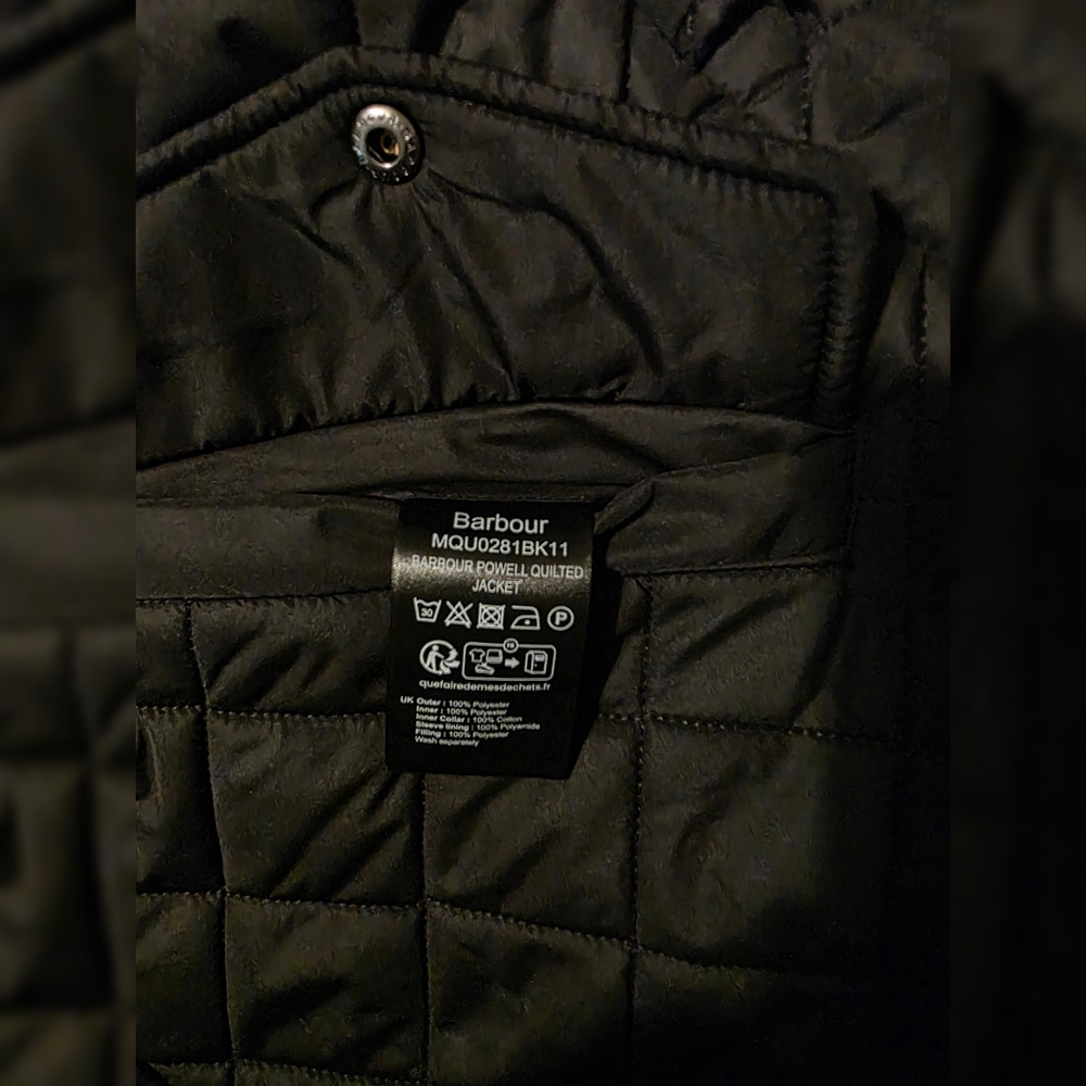 NWT! Barbour Powell Quilted Jacket Sz. Large - Picture 4 of 7